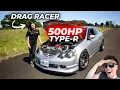 I Met A Girl Drag Racer Who Drives A 500HP Turbo Integra Type R DC5 RSX