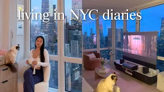 productive days living in NYC 🌱 romanticizing life, in my best single era & cozy days at home!