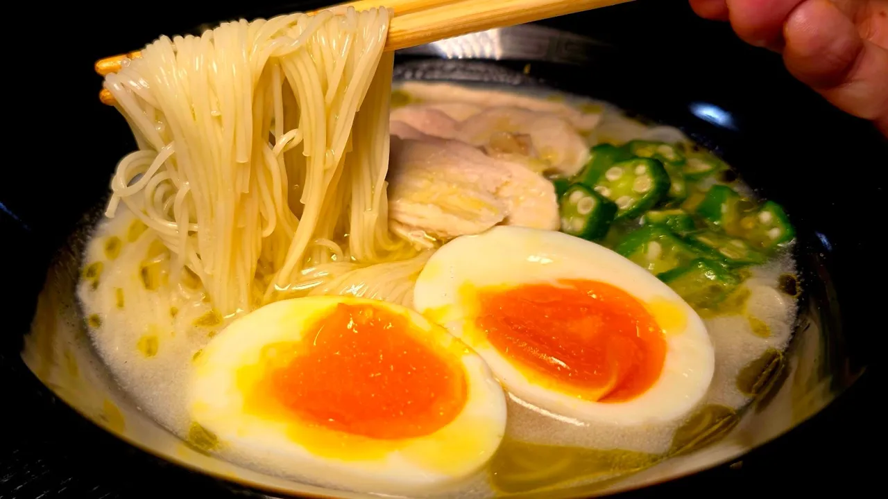 冷やし鶏白湯そうめん