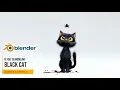 Blender 4 3 - Black Cat 3D Modeling