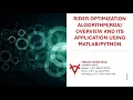 RIDER OPTIMIZATION ALGORITHM ROA OVERVIEW AND ITS APPLICATION USING MATLAB PYTHON