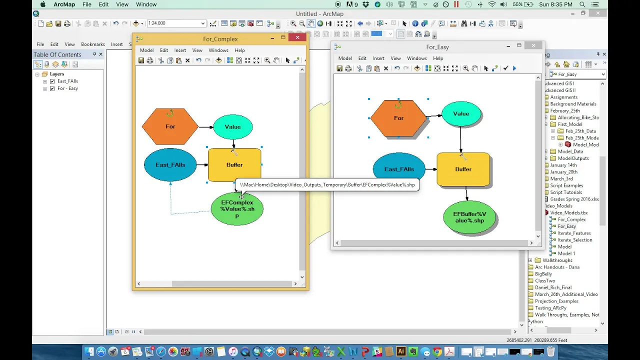 Model Builder -Iterators Three - For and Feedback Variables