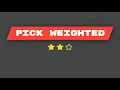 Learn JavaScript Pick Weighted