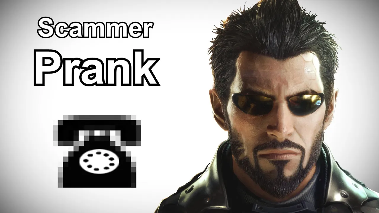 Adam Jensen Calls Tech Support Scammers - Deus Ex Prank Call