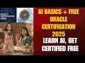 AI Basics Explained Free Oracle Certification 2025 Middleware AI Academy