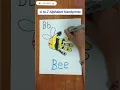 B for Bee Handprint Alphabet