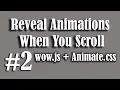 2 How to create Onscroll Animation Effect On Your Website - PART 2