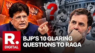 Piyush Goyal’s 10 Tough Questions Challenging Rahul Gandhi’s Claims On Vote Theft & S.I.R.