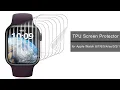 Uyiton Apple Watch TPU Screen Protector installation