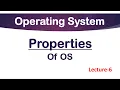 Types of Operating System Lec-6 What are the Properties of OS
