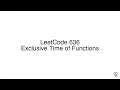 LeetCode 636 Exclusive Time of Functions