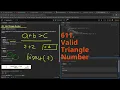 Leetcode Daily Challenge 611 Valid Triangle Number 26 Sep 2025 DevOps Python Practice
