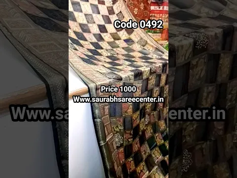 🔥New Design Saree Shorts 💖Saurabh Sarees New Designs💃₹ 1000 ✅ 25/10/2026 #paithani #saree #shorts