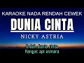 Download Lagu Dunia Cinta - Nicky Astria (Karaoke Lower Key Nada Rendah Wanita -4 Em)