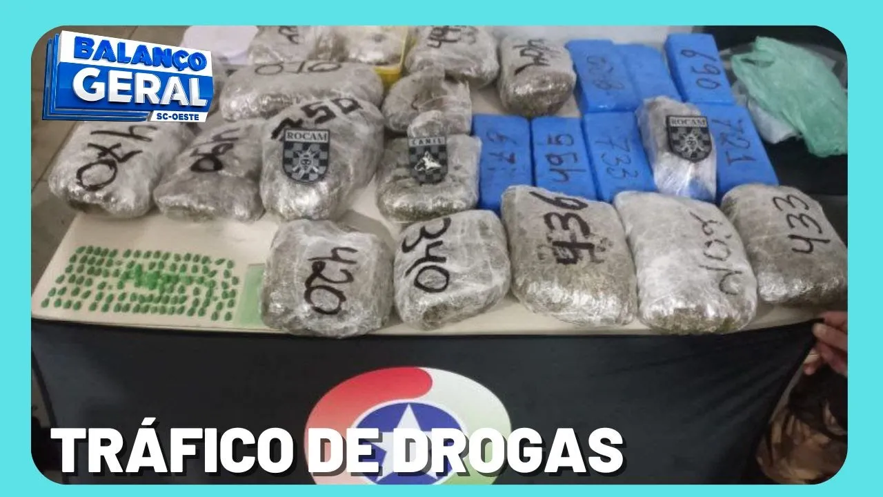 Polícia apreende mais de 13 kg de maconha e 100 comprimidos de ecstasy em Chapecó