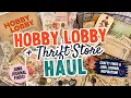 Hobby Lobby Thrift Store Craft Haul Junk Journal Finds