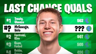 FNCS LAST CNANCE QUALIFIERS ft. Velo (Full Gameplay)