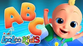 ABC Song + Phonics Song + Dino Bus 🔠🦖 Nursery Rhymes & Kids Songs - LooLoo Kids