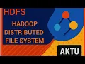 Data Analytics Chapter -5 FS Explained Hadoop Distributed File System Architecture