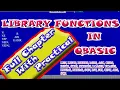 Library Functions In QBASIC Full Course A Complete Computer Guide KD Production