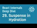 React Internals Deep Dive 29 - How hydration works with Suspense internally in React