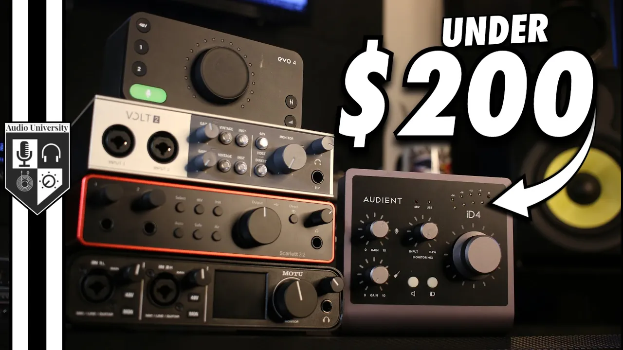 Outline Video Best Audio Interfaces with a $200 Budget