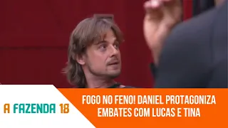 Fogo no feno! Daniel protagoniza embates com Lucas e Tina | A Fazenda 18 - Tudo A Ver