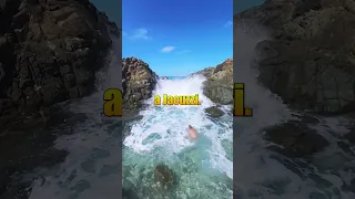 The Most Dangerous Place in the Caribbean.  The Bubbly Pool Jost Van Dyke