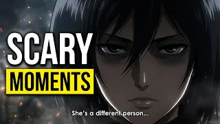 mikasa ackerman being scary for 8 minutes straight