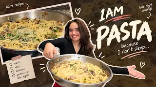 It’s 1AM & I Still Can’t Sleep… So I Made Pasta 🍝
