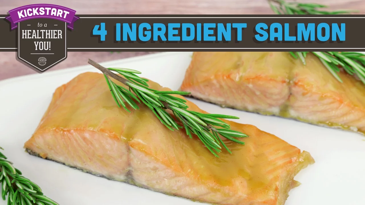 4 Ingredient Salmon: Easy Meal Recipe! Mind Over Munch Kickstart 2016