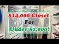 14 000 CUSTOM CLOSET MAKEOVER FOR UNDER 2 000 CALIFORNIA CLOSET with IKEA PAX CLOSET HACK