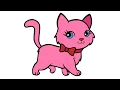 Coloring Cute Kitten - Coloring Pages for Toddlers