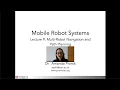 Lecture 9 Multi-Robot Path Planning