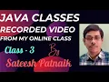 Watch My Real Online Classes Series - Java Class 3 By Sateesh Patnaik How to Create Object In Java