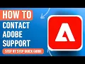 How to Contact Adobe Support Easy Tutorial