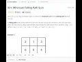 931 Minimum Falling Path Sum Recursion - DP Optimised Grid Tabular Google
