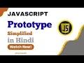 JavaScript prototype Introduction for Beginners by AppliedK in Hindi