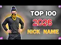Top 100 Killer Free Fire Nicknames Simple Names Pro Level 2026