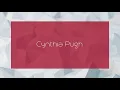 Cynthia Pugh - appearance
