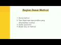 BELAJAR JAVA CLASS OBJECT METHOD CONSTRUCTOR