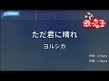 【カラオケ】ただ君に晴れ / ヨルシカ