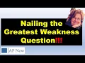 What Is Your Greatest Weakness Interview Question Examples interview