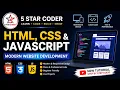 HTML CSS JavaScript Build Your First Website with Code Web Development Tutorial