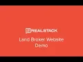 Land Broker Website Demo REALSTACK com