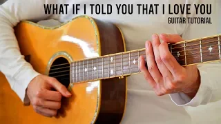 Download Ali Gatie – What If I Told You That I Love You EASY Guitar Tutorial With Chords / Lyrics MP3