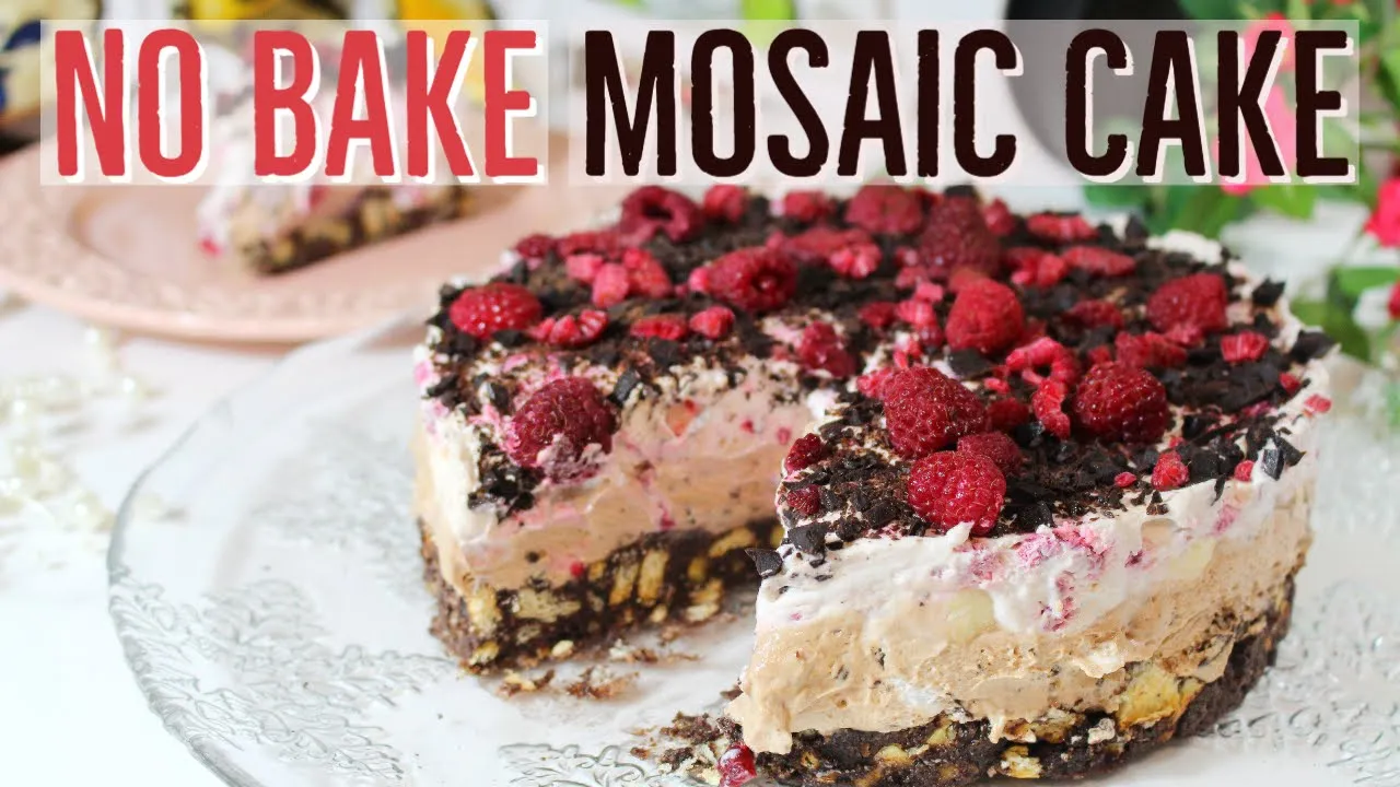 No Bake, 3 Layer Turkish Mosaic Cake