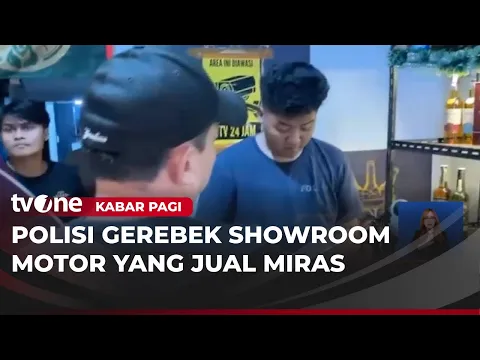 Polres Pasuruan Gerebek Showroom Motor yang Menjual Miras Tanpa Izin