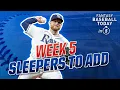 WEEK 5 SCHEDULE SLEEPERS TWO-START PITCHERS 2022 Fantasy Baseball Advice