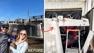 ⛵️ Making our aluminum sailboat longer!! Ep.379